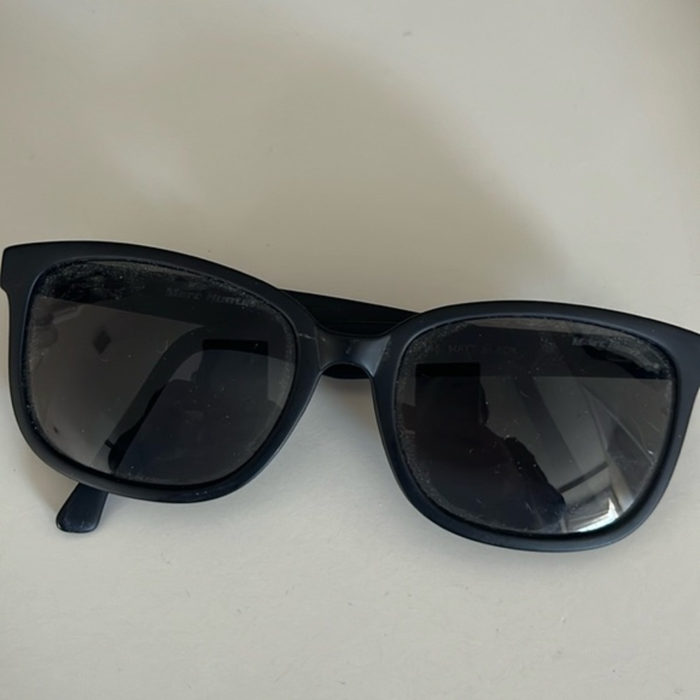 Marc hunter unisex sunglasses black matte frame